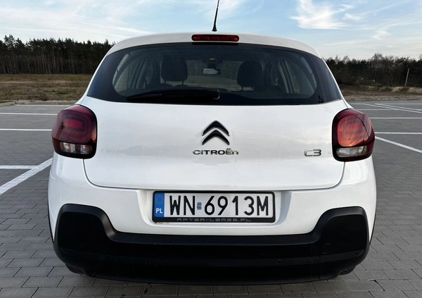 Citroen C3 cena 44000 przebieg: 89988, rok produkcji 2020 z Tyczyn małe 326